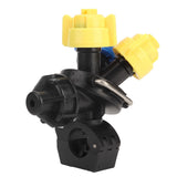 High Pressure Atomization Sprayer Nozzle 3 Heads Fan Shaped Agricultural Pesticide Mist Nozzle Drip Proof Tractor Nozzle - Side View
