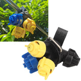 High Pressure Atomization Sprayer Nozzle 3 Heads Fan Shaped Agricultural Pesticide Mist Nozzle Drip Proof Tractor Nozzle