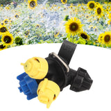 High Pressure Atomization Sprayer Nozzle 3 Heads Fan Shaped Agricultural Pesticide Mist Nozzle Drip Proof Tractor Nozzle - Extra Image