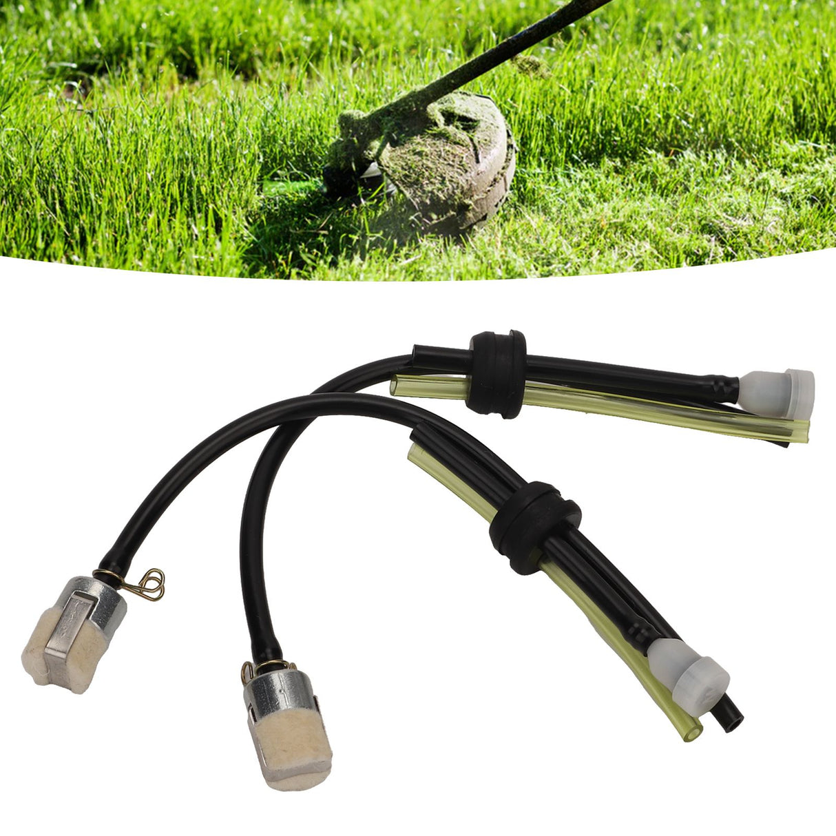 2PCS 2 in 1 Fuel Filter Rubber Multifunctional Tool Replacement for Fuxtec MFS520 Lawn Mower