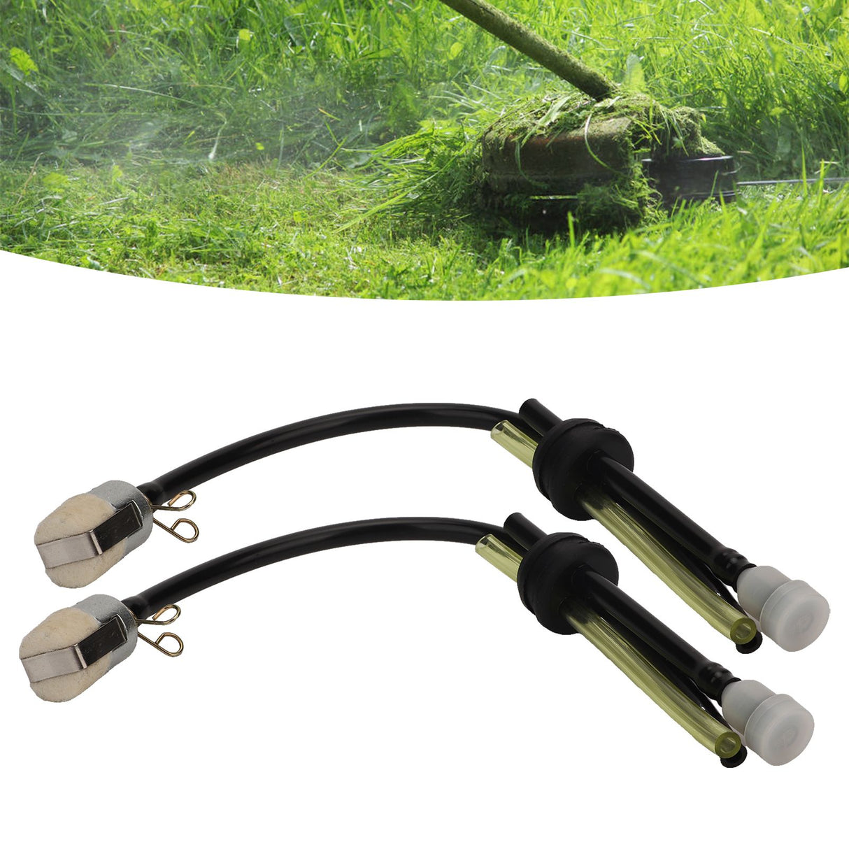 2PCS 2 in 1 Fuel Filter Rubber Multifunctional Tool Replacement for Fuxtec MFS520 Lawn Mower