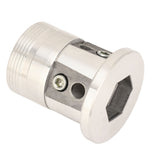 Aluminum Trimmer Head Replacement Universal Cylinder Type Lawnmower Weeding Head for Farming Gardening - 45-Degree Angle