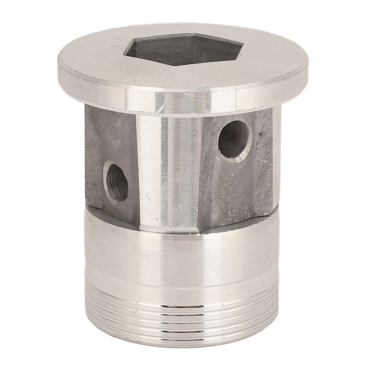 Aluminum Trimmer Head Replacement Universal Cylinder Type Lawnmower Weeding Head for Farming Gardening