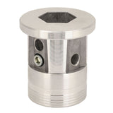 Aluminum Trimmer Head Replacement Universal Cylinder Type Lawnmower Weeding Head for Farming Gardening