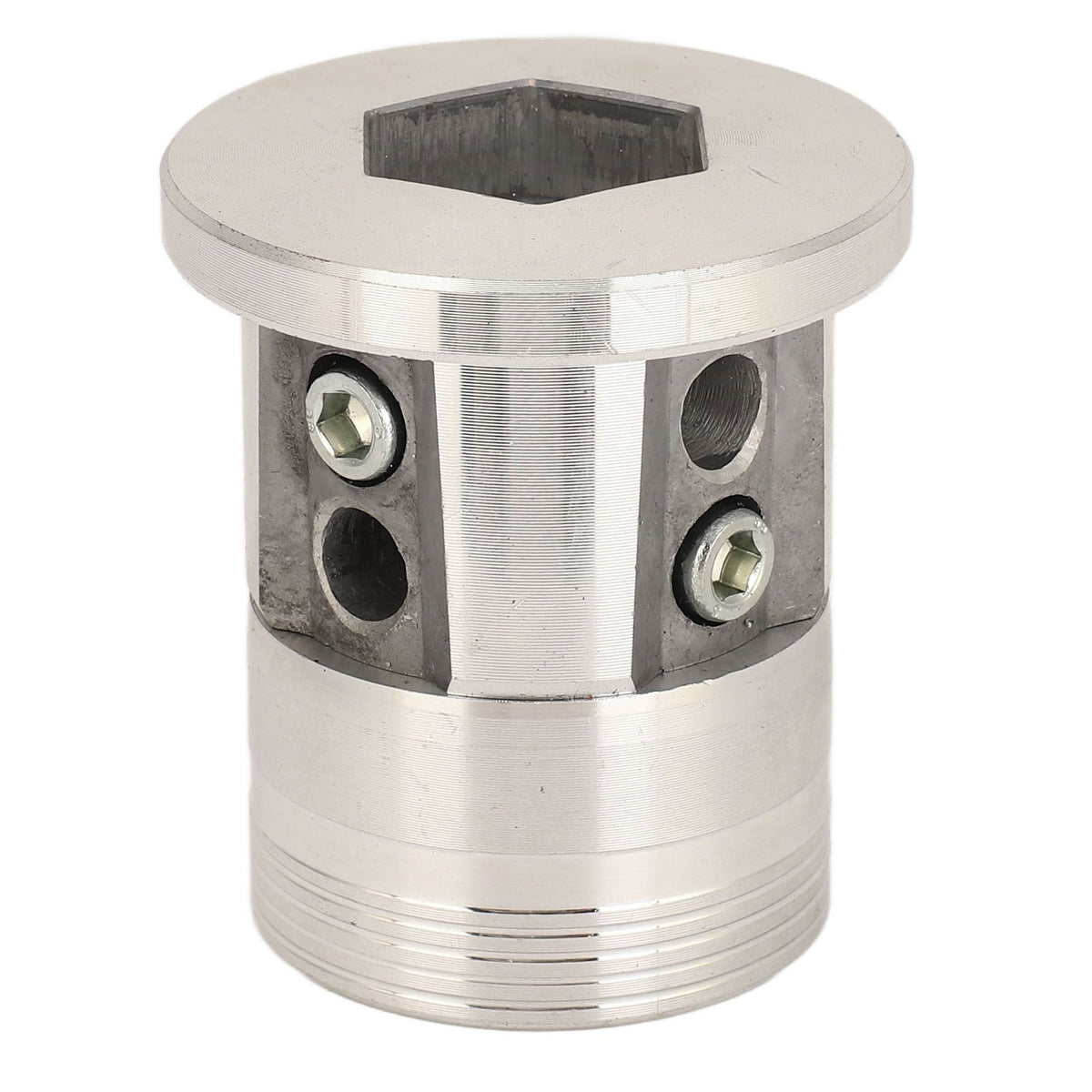 Aluminum Trimmer Head Replacement Universal Cylinder Type Lawnmower Weeding Head for Farming Gardening