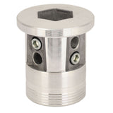 Aluminum Trimmer Head Replacement Universal Cylinder Type Lawnmower Weeding Head for Farming Gardening - Low Angle