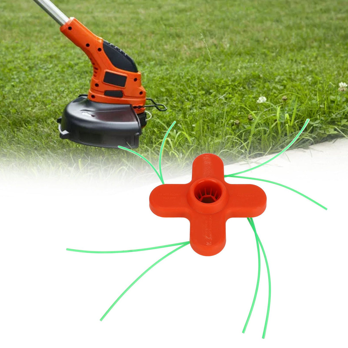 4 String Trimmer Head Replacement Grass Trimmer Head Garden Weeder Brush Cutter Accessories Female Thread M10x1.25mm