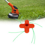 4 String Trimmer Head Replacement Grass Trimmer Head Garden Weeder Brush Cutter Accessories Female Thread M10x1.25mm
