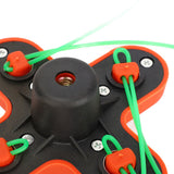 4 String Trimmer Head Replacement Grass Trimmer Head Garden Weeder Brush Cutter Accessories Female Thread M10x1.25mm