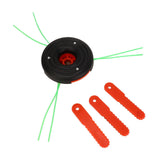3 Leaf Plastic Blade Cutting Head Low Vibration Brush Cutter Weeding Head Replacement Internal Thread M10x1.25