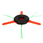 3 Leaf Plastic Blade Cutting Head Low Vibration Brush Cutter Weeding Head Replacement Internal Thread M10x1.25