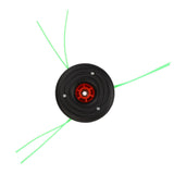 3 Leaf Plastic Blade Cutting Head Low Vibration Brush Cutter Weeding Head Replacement Internal Thread M10x1.25 - Top-Down View