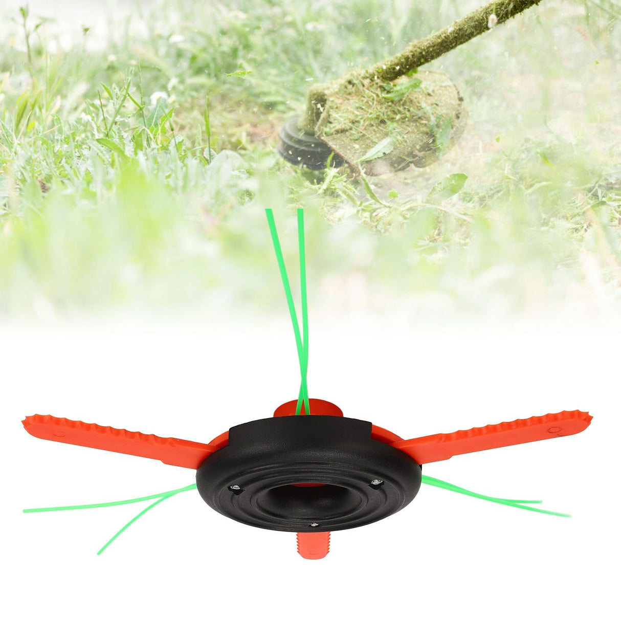 3 Leaf Plastic Blade Cutting Head Low Vibration Brush Cutter Weeding Head Replacement Internal Thread M10x1.25