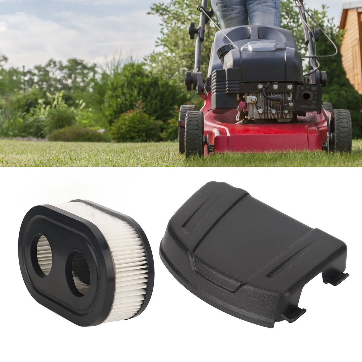 Lawn Mower Air Cleaner Cover ABS Air Filter Cover Kit 594106 for 650EXI 675EXI 675IS