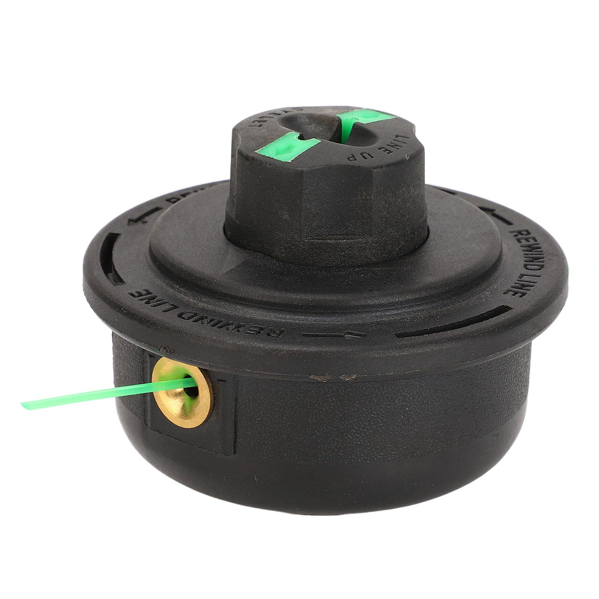Internal Thread 7mm Green String Trimmer Head Replacement Lawnmower Weeding Head for Farming Gardening