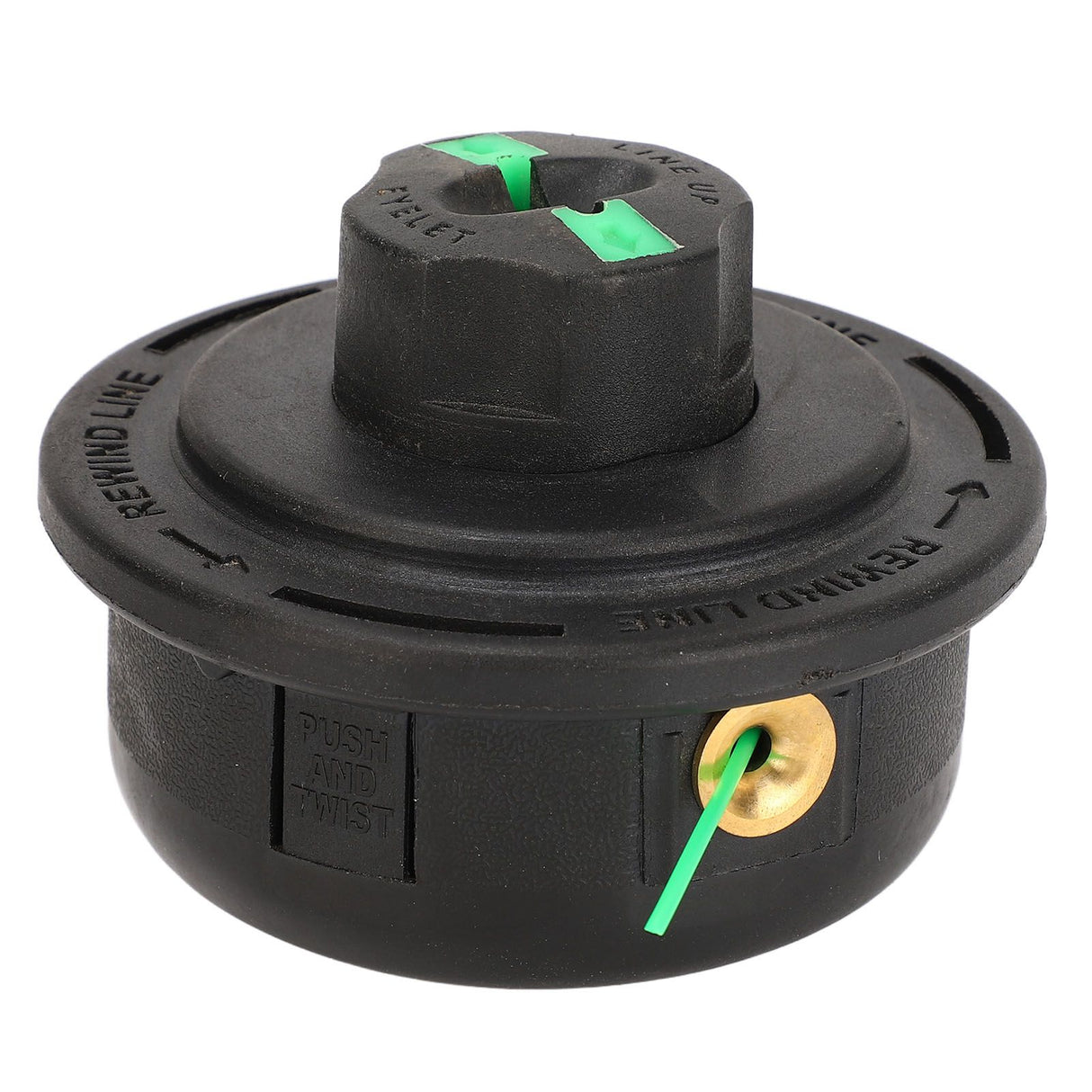 Internal Thread 7mm Green String Trimmer Head Replacement Lawnmower Weeding Head for Farming Gardening