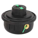 Internal Thread 7mm Green String Trimmer Head Replacement Lawnmower Weeding Head for Farming Gardening - Top-Down View