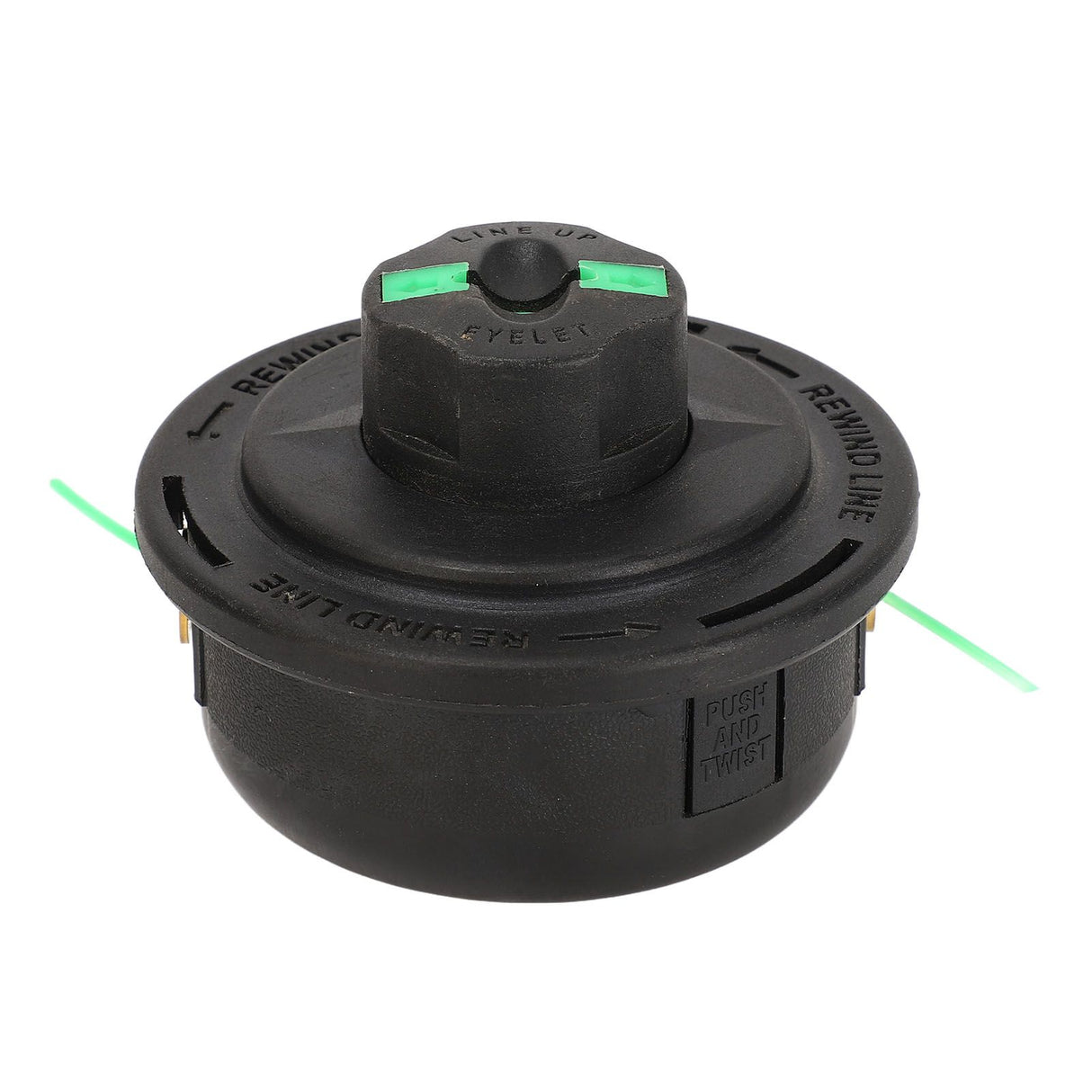 Internal Thread 7mm Green String Trimmer Head Replacement Lawnmower Weeding Head for Farming Gardening