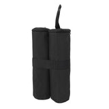 Tent Sand Bag Hook and Loop Design Tent Weight Bag Fixed Sandbags for Outdoor Tents Canopies Sun Umbrellas Black - Side View