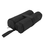Tent Sand Bag Hook and Loop Design Tent Weight Bag Fixed Sandbags for Outdoor Tents Canopies Sun Umbrellas Black - Top-Down View