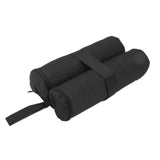 Tent Sand Bag Hook and Loop Design Tent Weight Bag Fixed Sandbags for Outdoor Tents Canopies Sun Umbrellas Black - Rear View