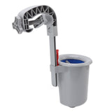 Pool Surface Skimmer Plastic Gray Wall Mounted Automatic Cleaner Filter Debris Collector for Swimming Pool