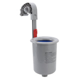 Pool Surface Skimmer Plastic Gray Wall Mounted Automatic Cleaner Filter Debris Collector for Swimming Pool