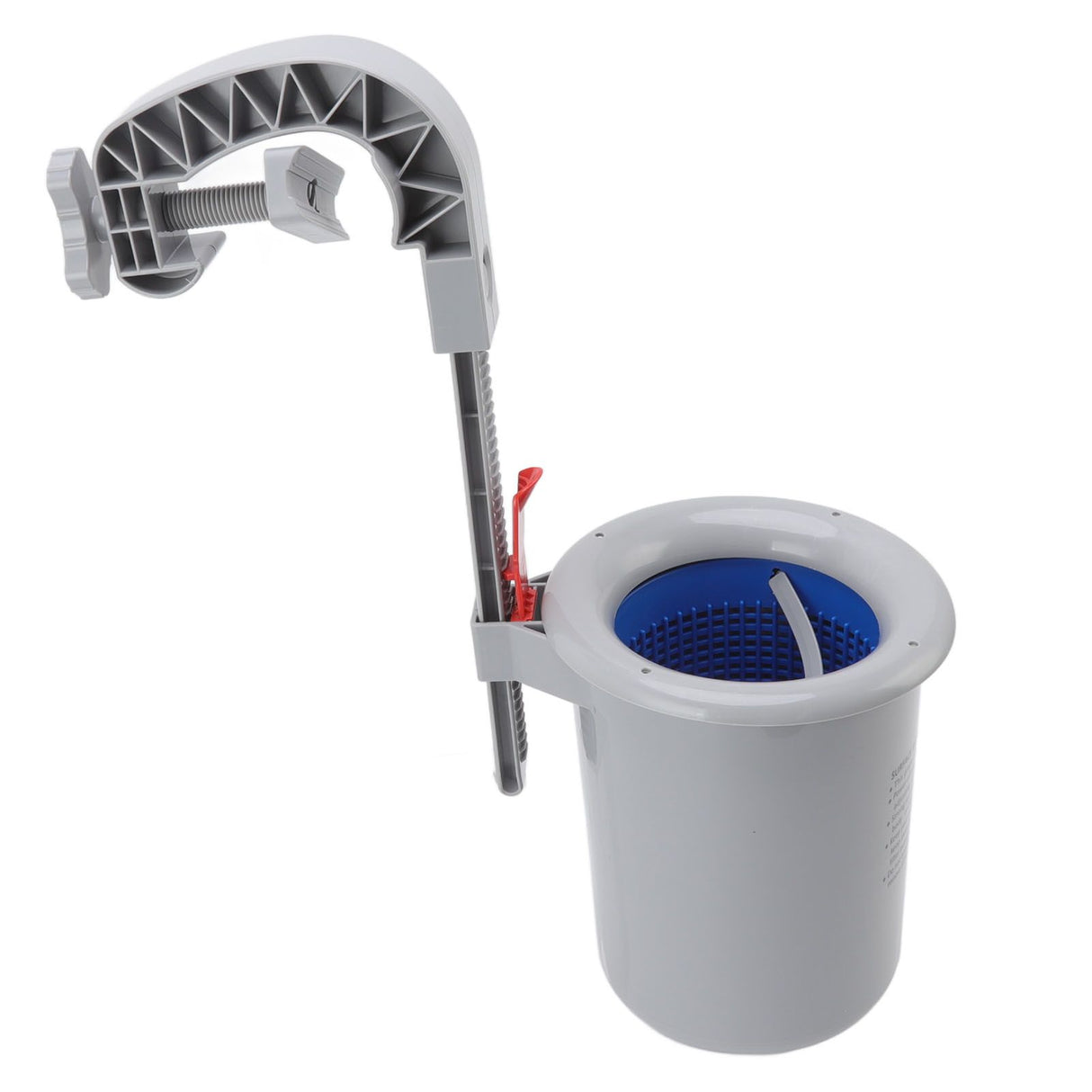 Pool Surface Skimmer Plastic Gray Wall Mounted Automatic Cleaner Filter Debris Collector for Swimming Pool