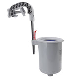 Pool Surface Skimmer Plastic Gray Wall Mounted Automatic Cleaner Filter Debris Collector for Swimming Pool