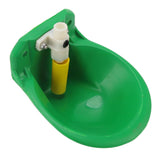 Automatic Waterer Adjustable Water Volume 1L Water Storage Capacity Plastic Livestock Water Bowl for Pig Cow Sheep - Front View