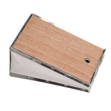 Bee Smoker Bellow PVC Leather Plywood Box Beekeeping Equipment Replacement with Clip for Beehive - Top-Down View