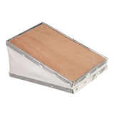 Bee Smoker Bellow PVC Leather Plywood Box Beekeeping Equipment Replacement with Clip for Beehive - 45-Degree Angle