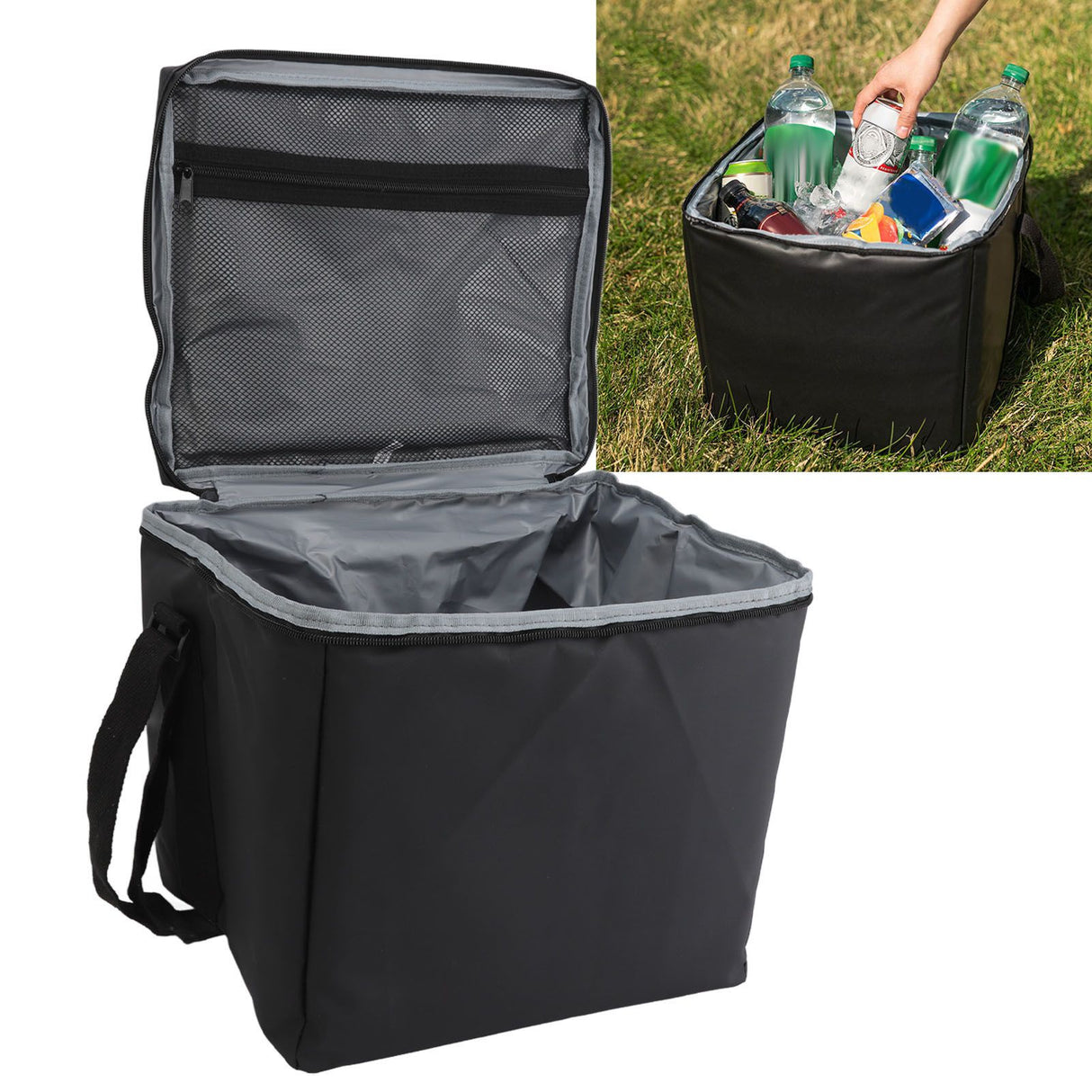 15L Thickened Food Preservation Cooler Bag Insulated Waterproof Portable Picnic Bag for Outdoor Camping