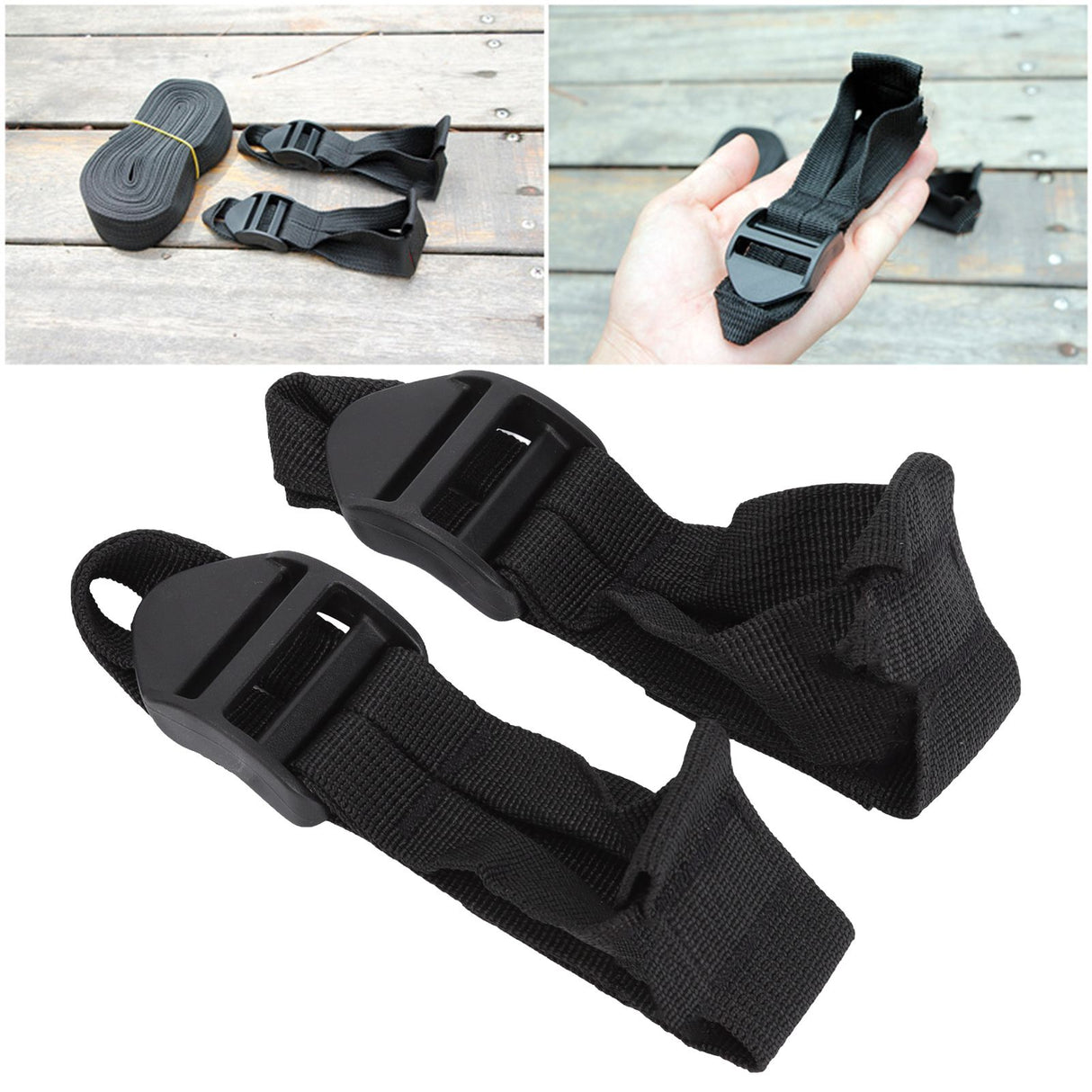Windproof Tent Pole Fix Buckle Firm Fixation Lightweight Canopy Pole Fixing Strap With Storage Bag for Outdoor Camping