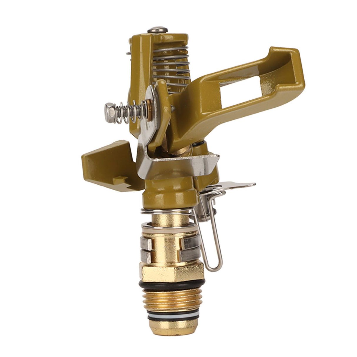 G1/2 Male Thread Watering Sprinkler Head 360 Degree Automatic Rotation 15m Range for Lawn Patio Garden Irrigation