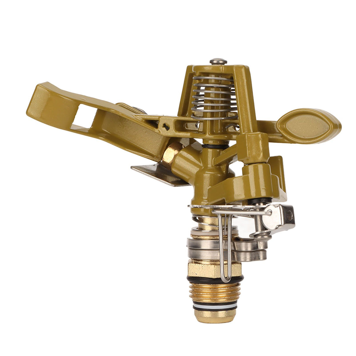 G1/2 Male Thread Watering Sprinkler Head 360 Degree Automatic Rotation 15m Range for Lawn Patio Garden Irrigation