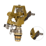 G1/2 Male Thread Watering Sprinkler Head 360 Degree Automatic Rotation 15m Range for Lawn Patio Garden Irrigation