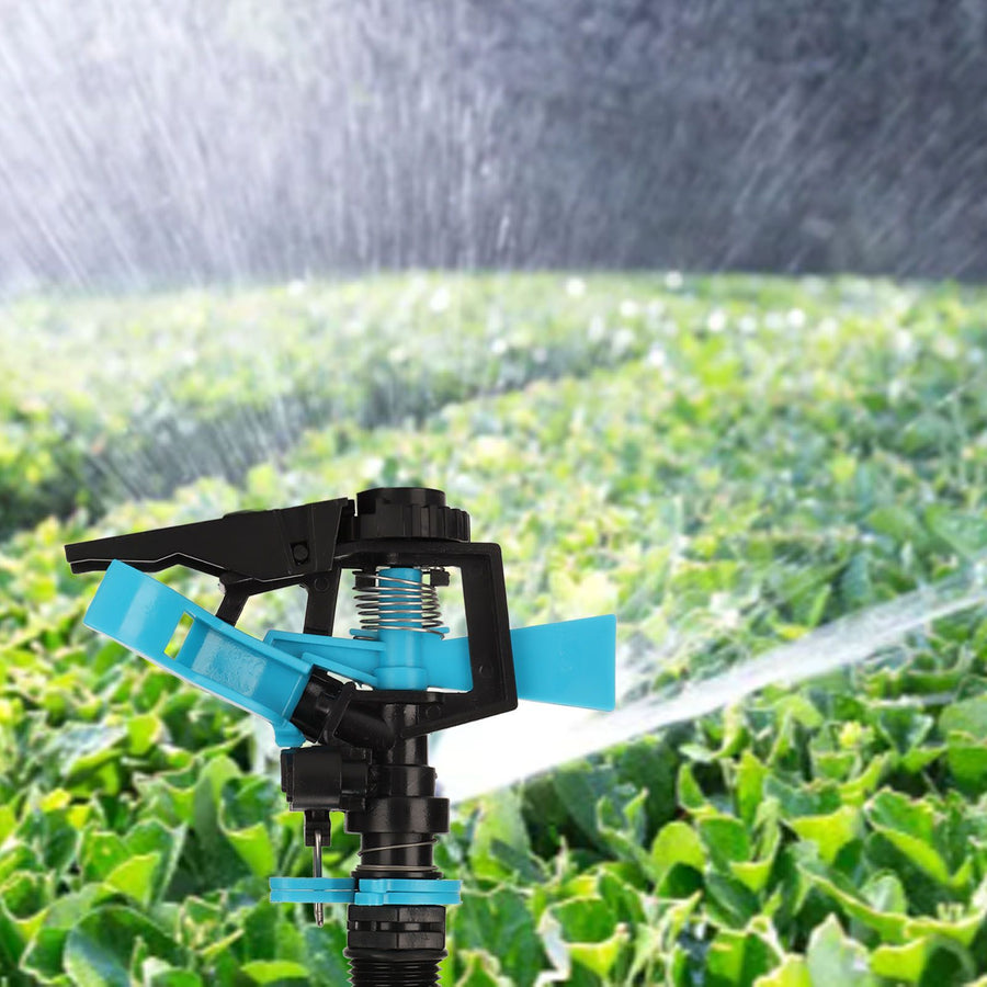 Plastic Sprinkler Head Rotation Watering Head for Garden Yard Lawn Irrigation G1/2 Male Thread