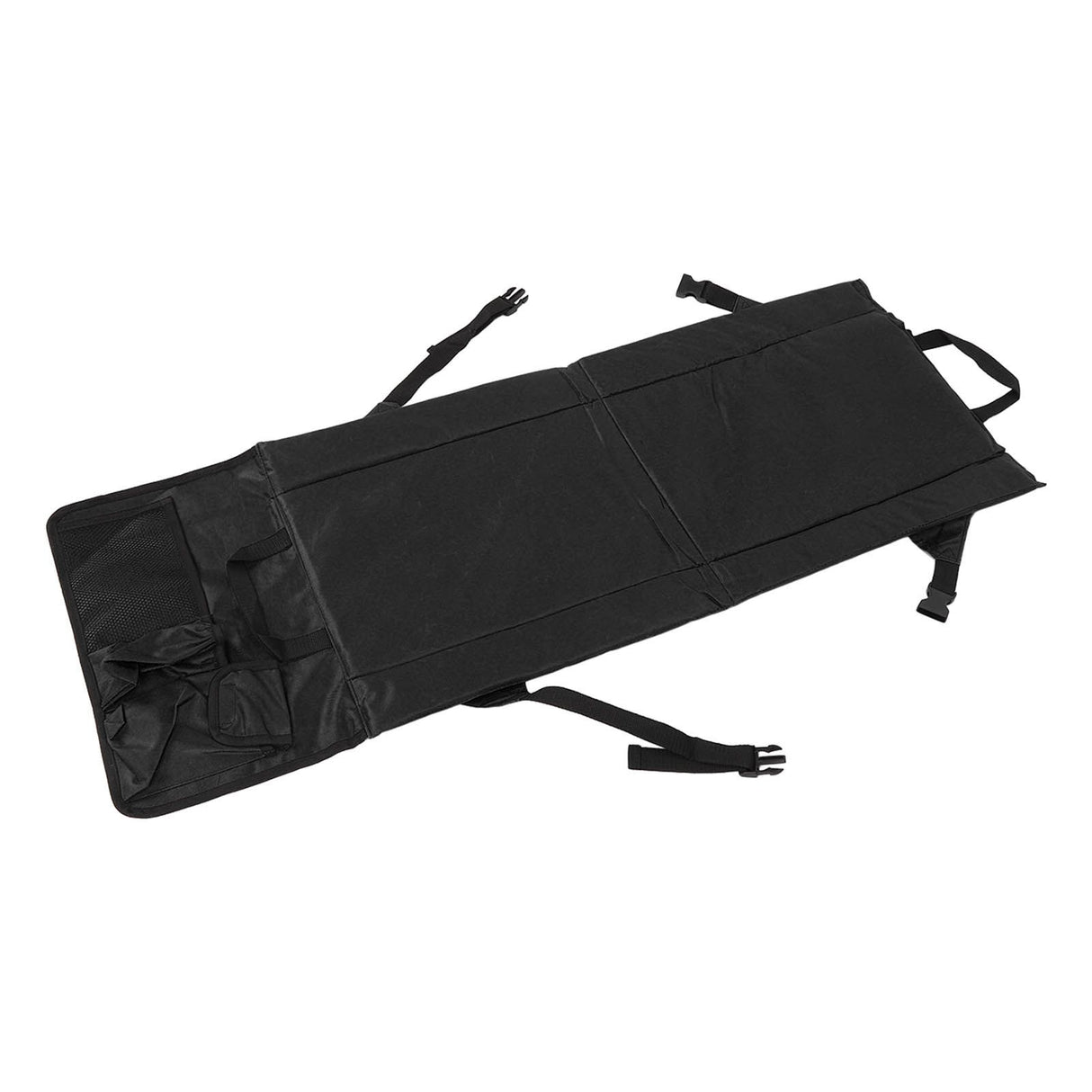 Folding Stadium Chair Adjustable Angle 600D Oxford Cloth Portable Bleacher Cushions with Pocket for Sandbeach Picnic BBQ Black