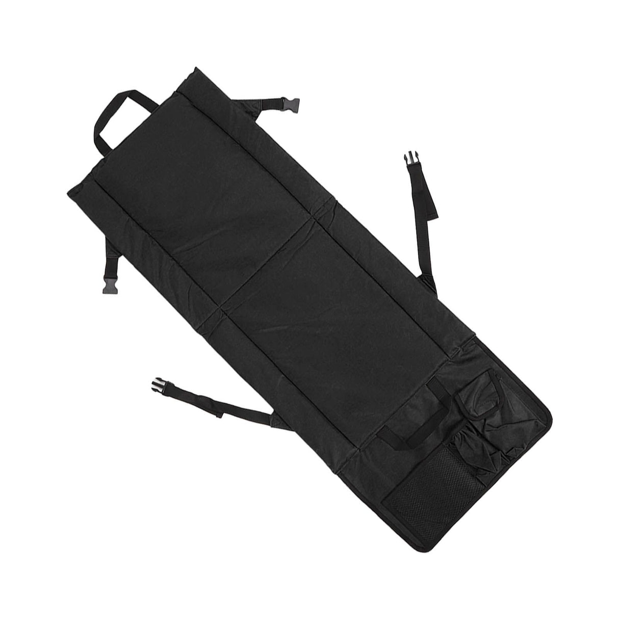 Folding Stadium Chair Adjustable Angle 600D Oxford Cloth Portable Bleacher Cushions with Pocket for Sandbeach Picnic BBQ Black