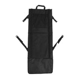 Folding Stadium Chair Adjustable Angle 600D Oxford Cloth Portable Bleacher Cushions with Pocket for Sandbeach Picnic BBQ Black