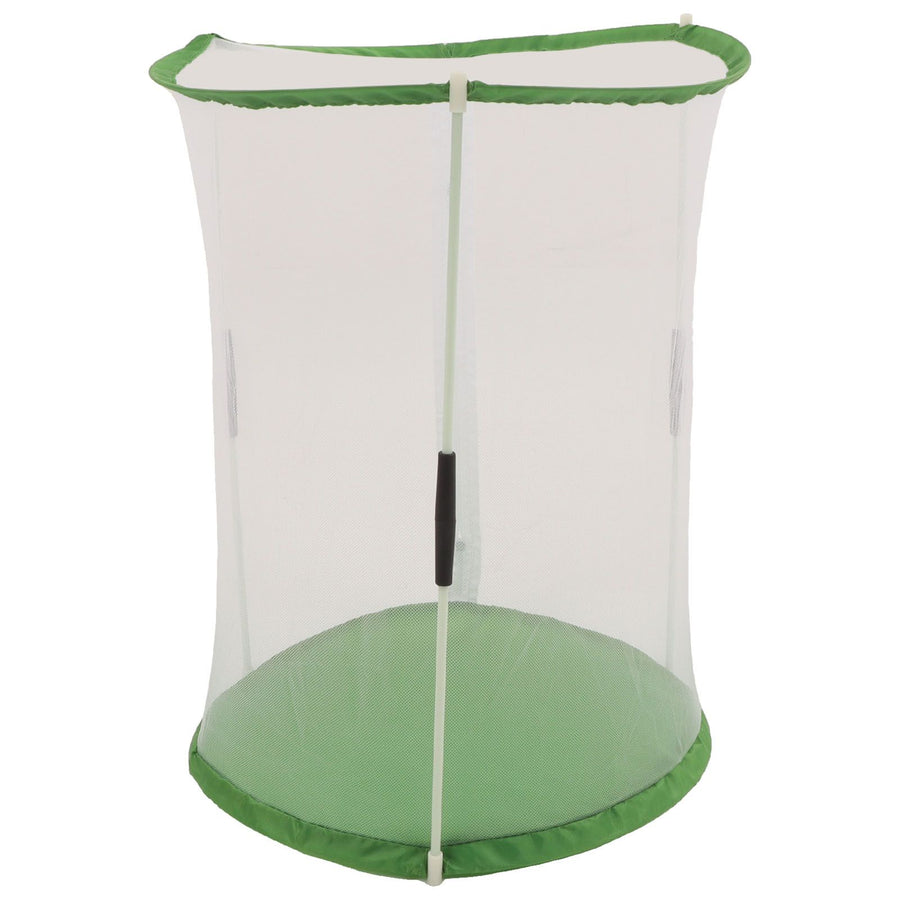Cylindrical Butterfly and Insect Observation Cage Transparent Mesh Habitat Cage for Ornamental Plants