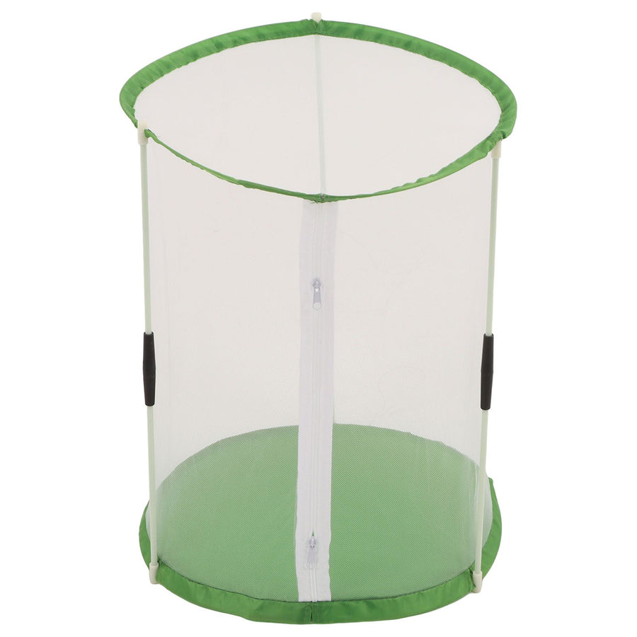 Cylindrical Butterfly and Insect Observation Cage Transparent Mesh Habitat Cage for Ornamental Plants