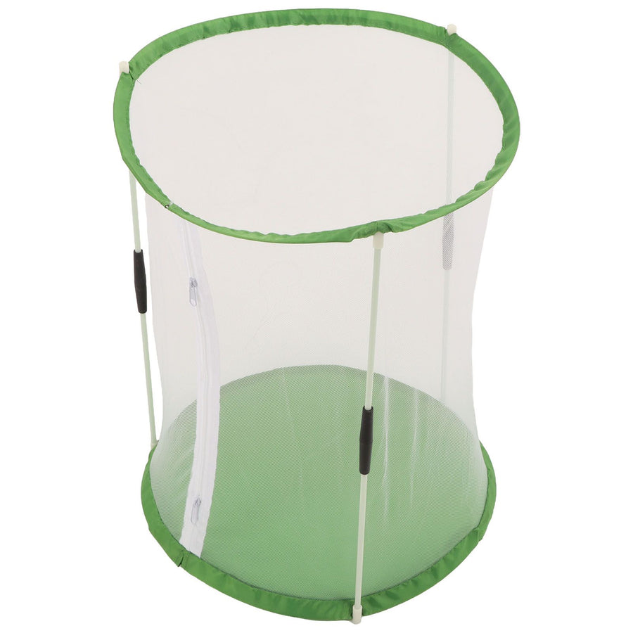 Cylindrical Butterfly and Insect Observation Cage Transparent Mesh Habitat Cage for Ornamental Plants