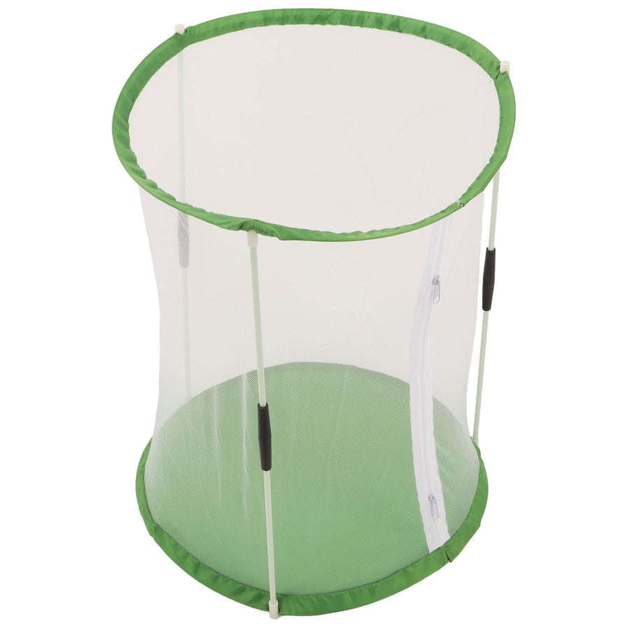 Cylindrical Butterfly and Insect Observation Cage Transparent Mesh Habitat Cage for Ornamental Plants