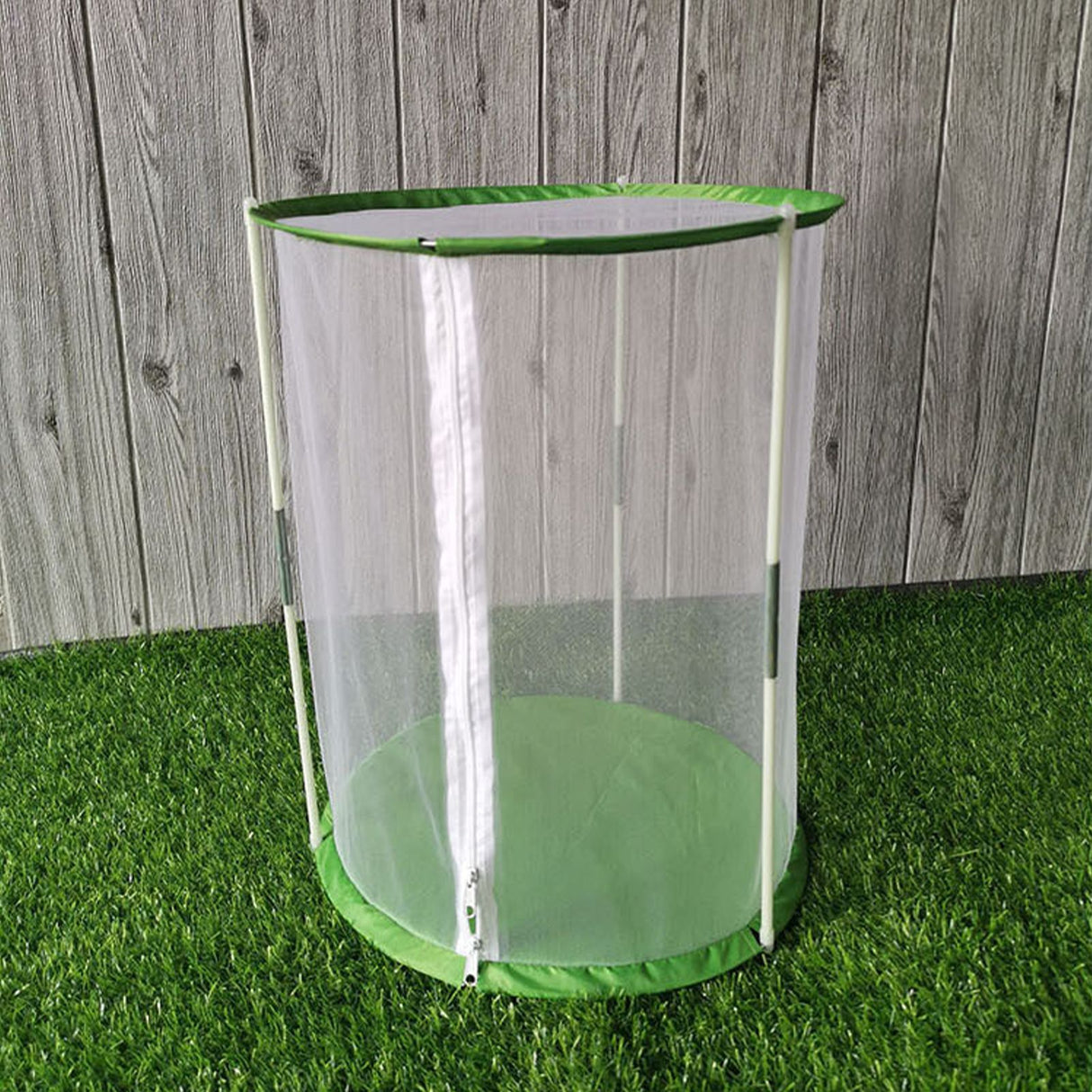 Cylindrical Butterfly and Insect Observation Cage Transparent Mesh Habitat Cage for Ornamental Plants