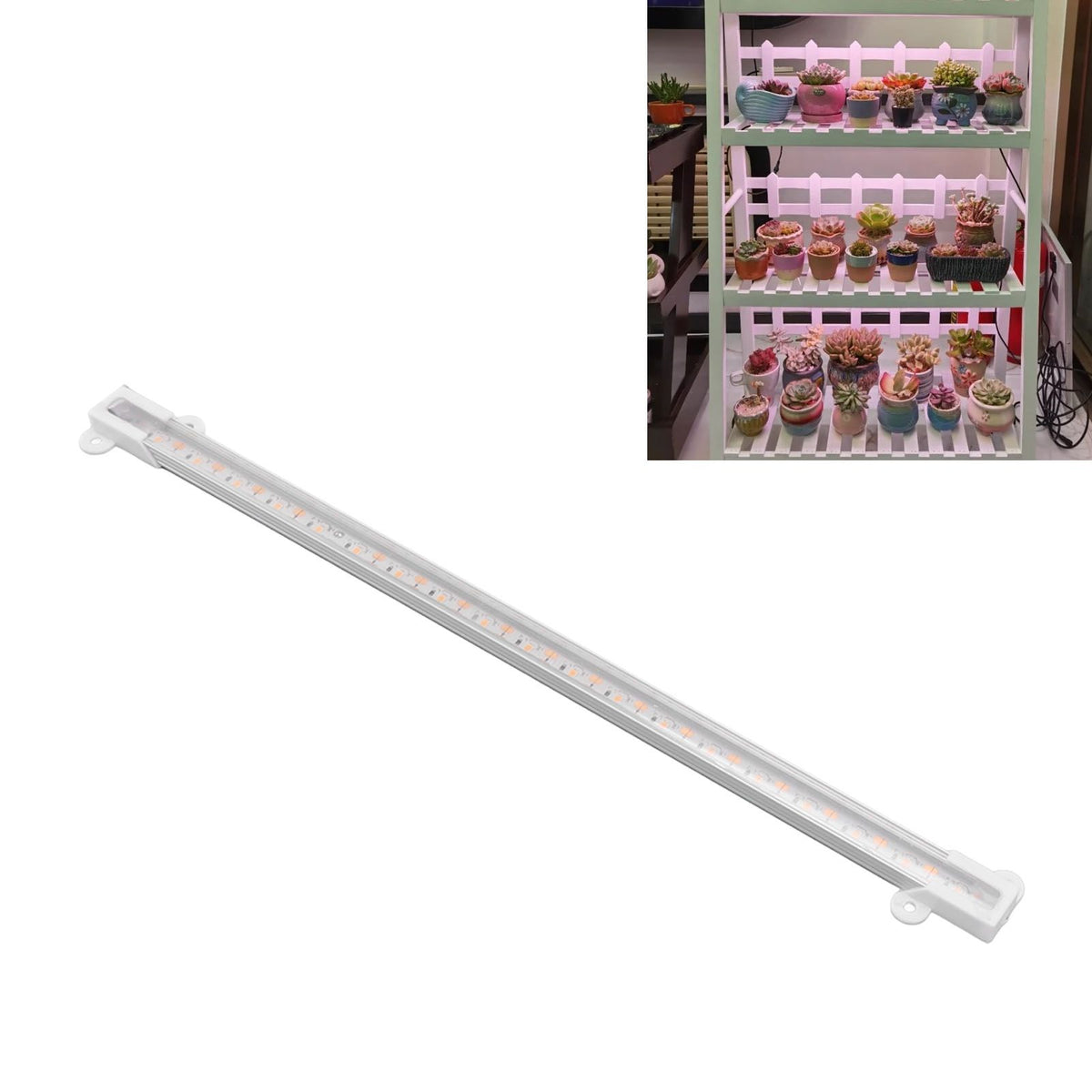 Solar Plant Grow Light LED Plant Grow Light Strip for Balcony Greenhouse Herbs Vegetables Flowers 10W