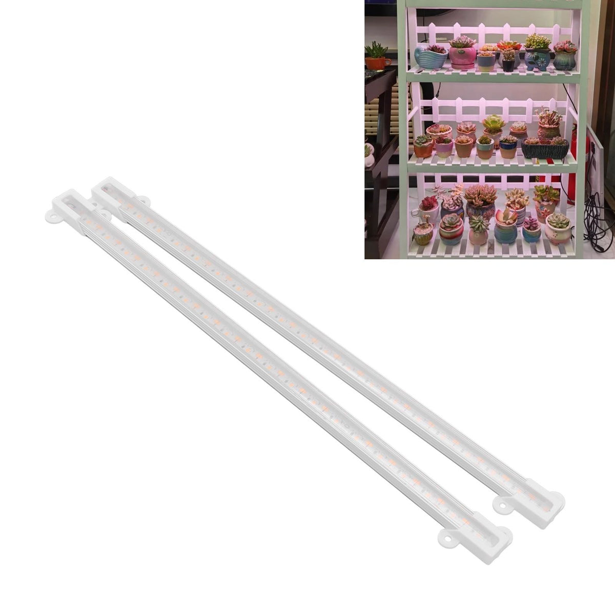Solar Plant Grow Light LED Plant Grow Light Strip for Balcony Greenhouse Herbs Vegetables Flowers 20W