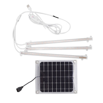 Solar Plant Grow Light LED Plant Grow Light Strip for Balcony Greenhouse Herbs Vegetables Flowers 30W