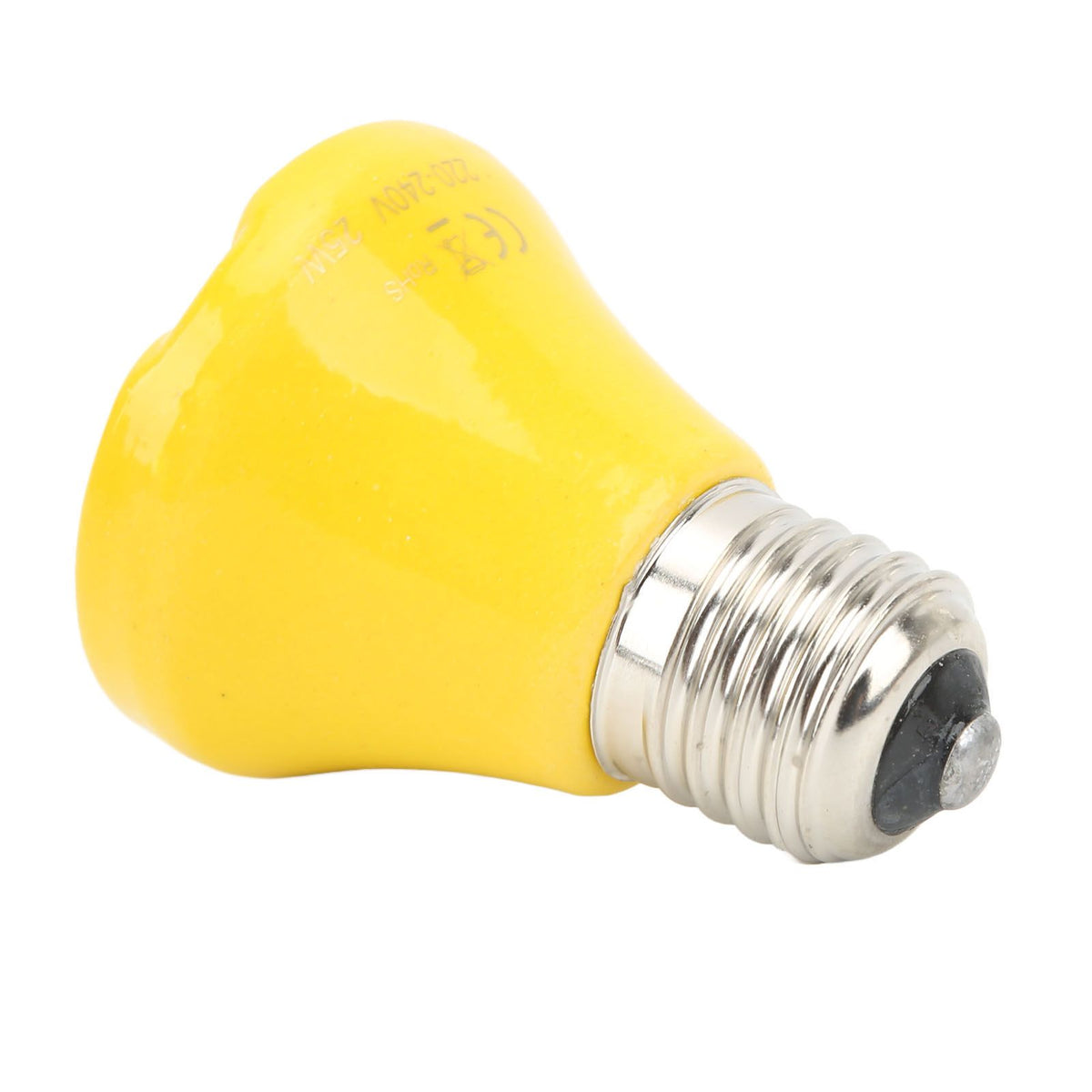 Ceramic Reptile Heat Lamp Bulb Mini Infrared Heat Ceramic Amphibian Heating Lamp for Lizards Reptiles 220V‑240V 25W Yellow